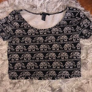 Black crop top